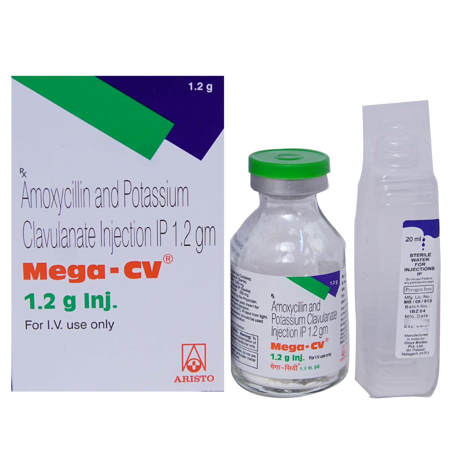 Mega-CV 1.2 gm Injection 1's, Pack of 1 INJECTION Mega-CV 1.2 gm Injection 1's, Pack of 1 INJECTION