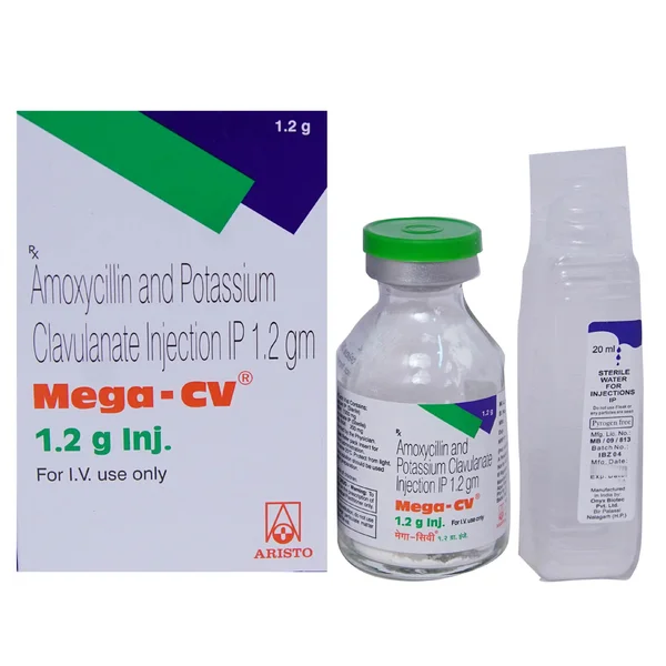 Mega-CV 1.2 gm Injection 1's, Pack of 1 INJECTION