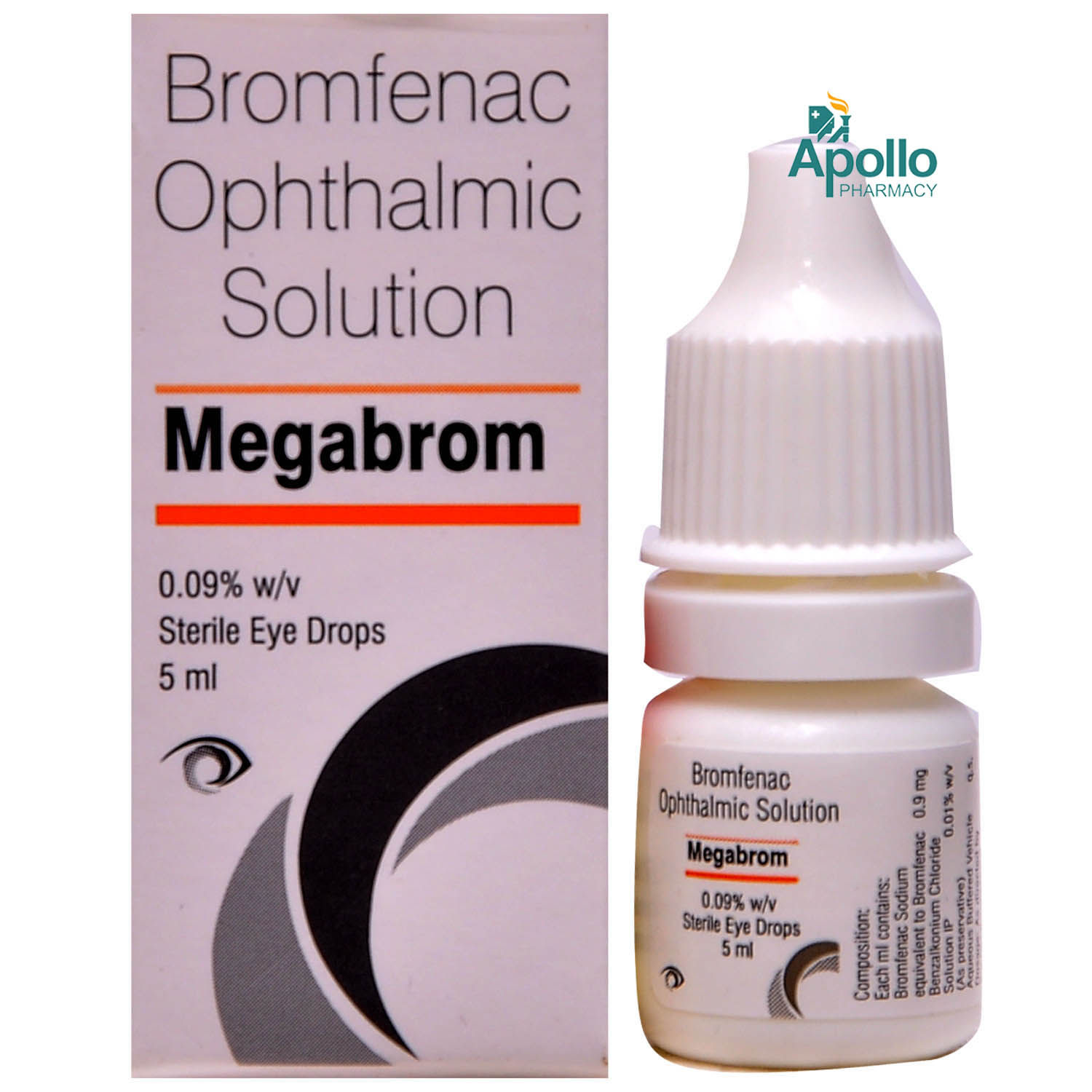 Megabrom Eye Drops 5 ml Price, Uses, Side Effects, Composition Apollo