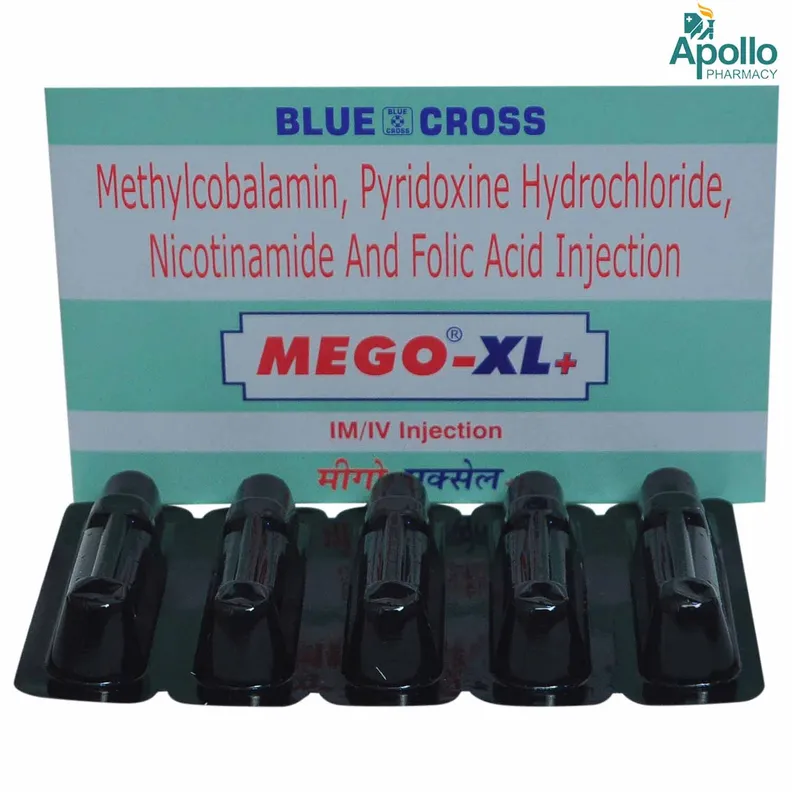 Buy Mego-XL Plus Injection 2 ml online | Uses, Side Effects, Price and ...