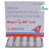 Megavog MF 0.2/500 Tablet 10's, Pack of 10 TABLETS
