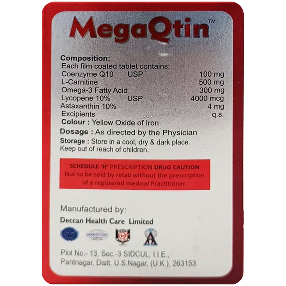 Megaqtin Tablet 10's, Pack of 10 TabletS Megaqtin Tablet 10's, Pack of 10 TabletS