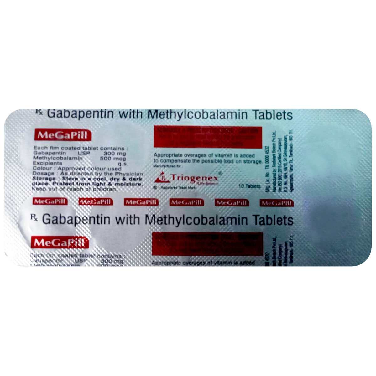 Megapill Tablet 10's, Pack of 10 Megapill Tablet 10's, Pack of 10