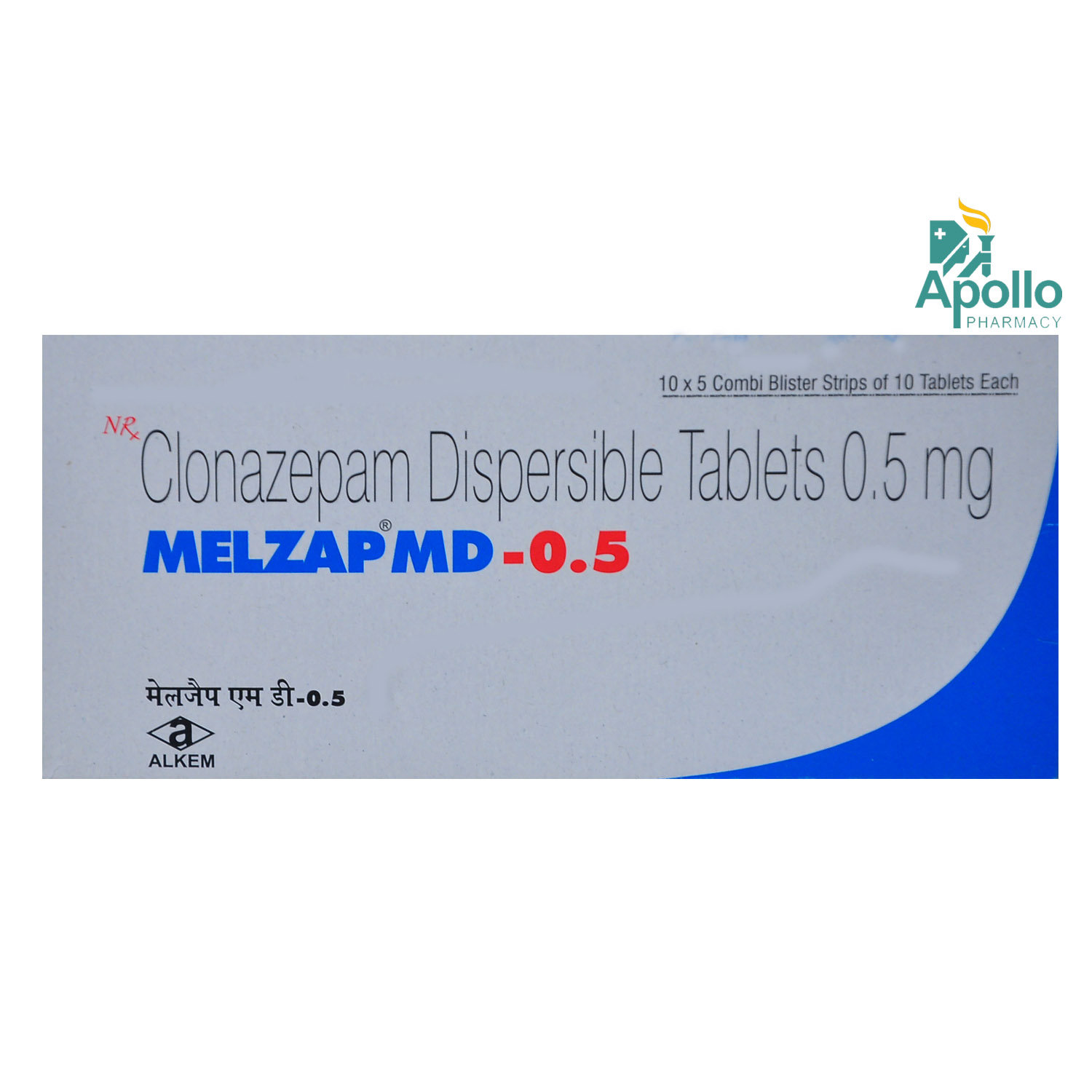 Melzap MD-0.5 Tablet 10's, Pack of 10 TABLETS Melzap MD-0.5 Tablet 10's, Pack of 10 TABLETS