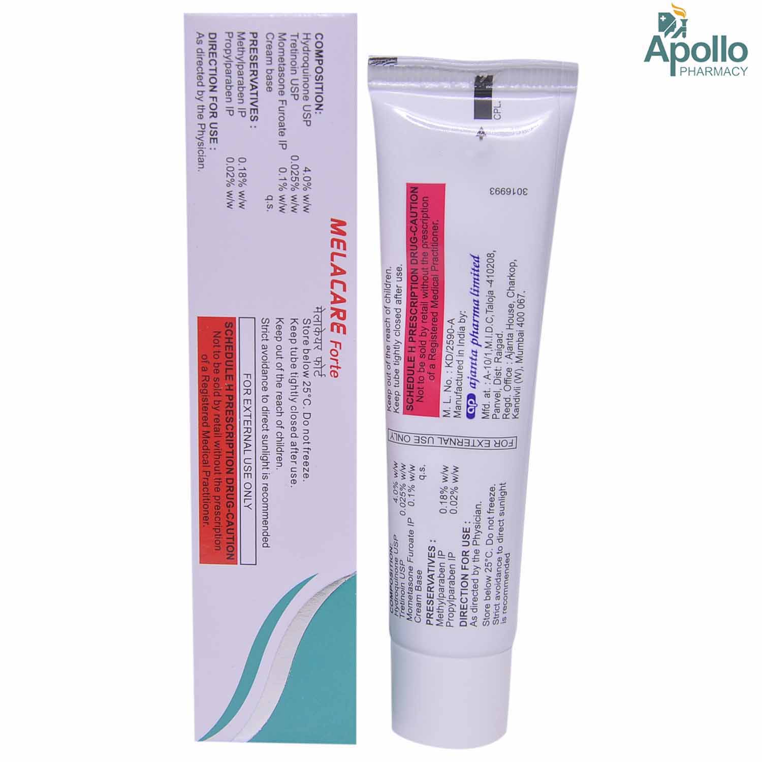 Melacare Forte Cream 20 gm, Pack of 1 Melacare Forte Cream 20 gm, Pack of 1