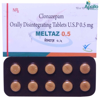 MELTAZ 0.5MG DT TABLET 10'S, Pack of 10 TabletS