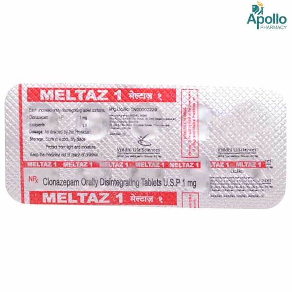 MELTAZ 1MG DT TABLET 10'S