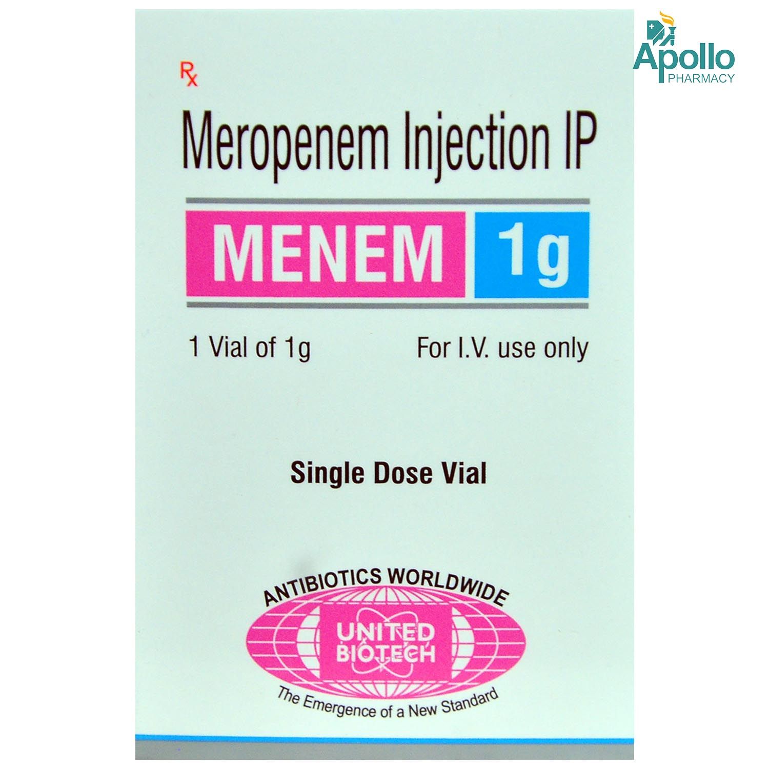 Buy MENEM 1GM INJECTION 10ML Online