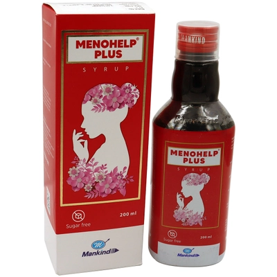 Menohelp Plus Sugar Free Syrup, 200 ml, Pack of 1