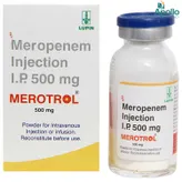 MEROTROL 500MG INJECTION, Pack of 1 INJECTION