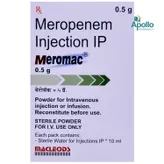 Meromac 0.5 gm Injection 1's, Pack of 1 INJECTION