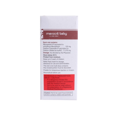 Merocrit Baby 125mg Injection 5 ml, Pack of 1 INJECTION