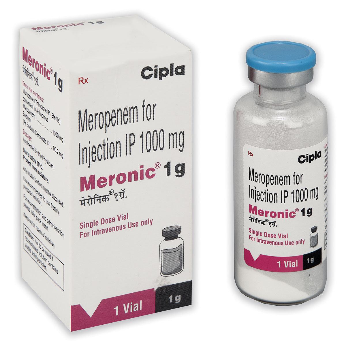 Meronic 1 gm Injection 1's, Pack of 1 Injection Meronic 1 gm Injection 1's, Pack of 1 Injection
