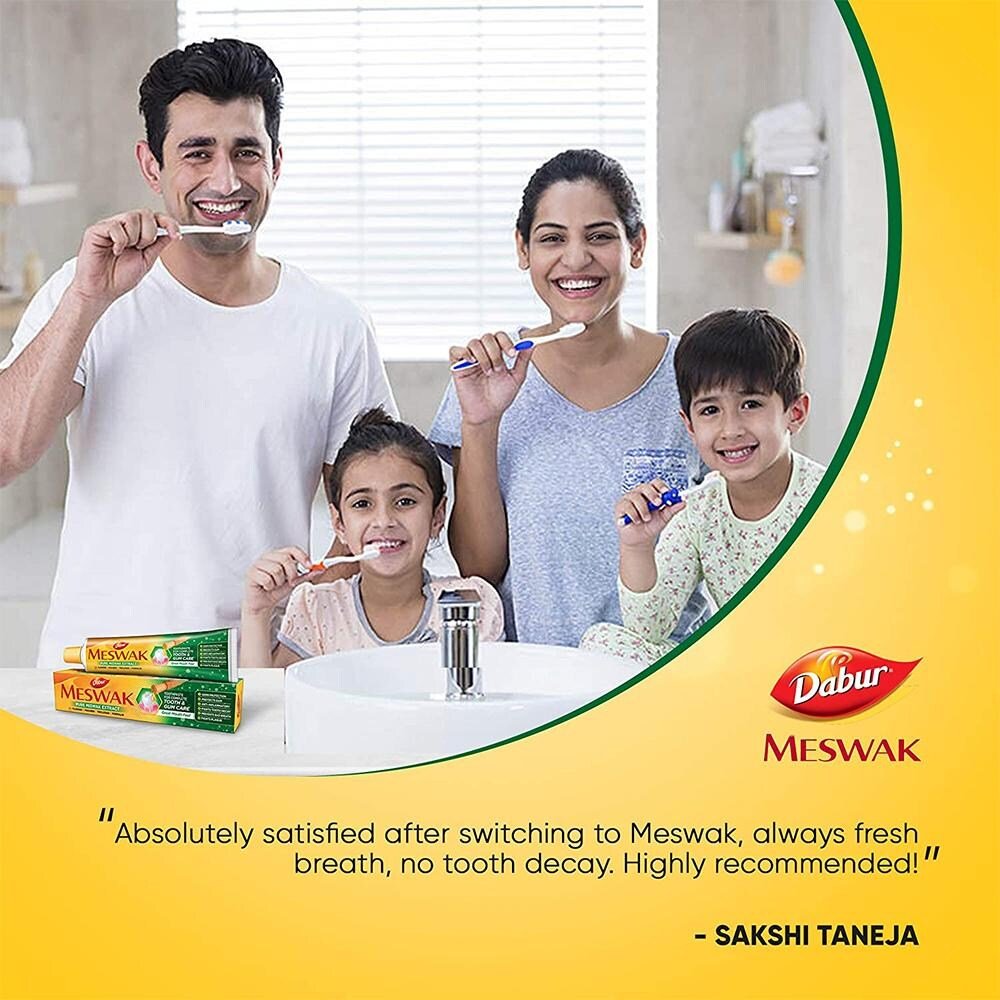 Dabur Meswak Complete Tooth & Gum Care Toothpaste, 38 gm, Pack of 1 Dabur Meswak Complete Tooth & Gum Care Toothpaste, 38 gm, Pack of 1