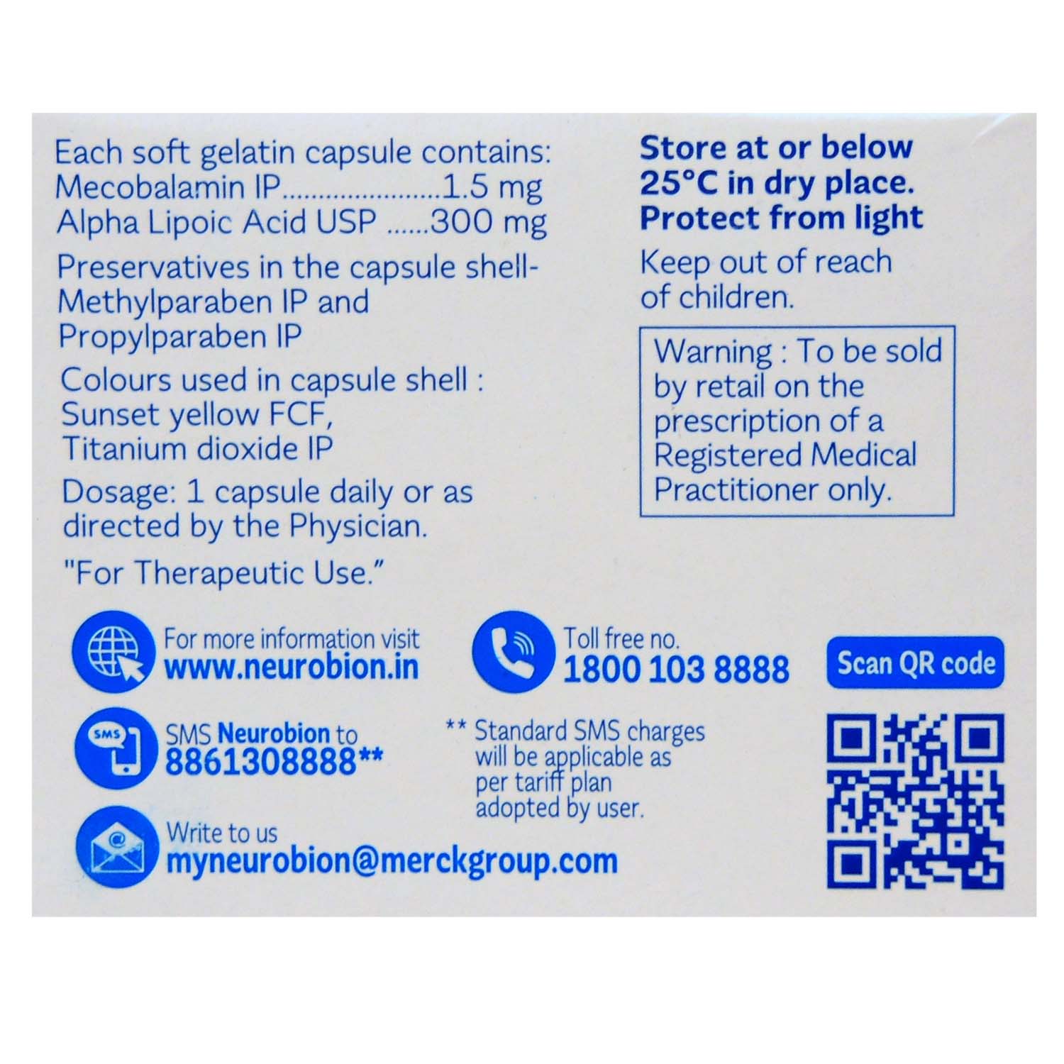 Met-Neurobion OD Capsule 10's, Pack of 10 CapsuleS Met-Neurobion OD Capsule 10's, Pack of 10 CapsuleS