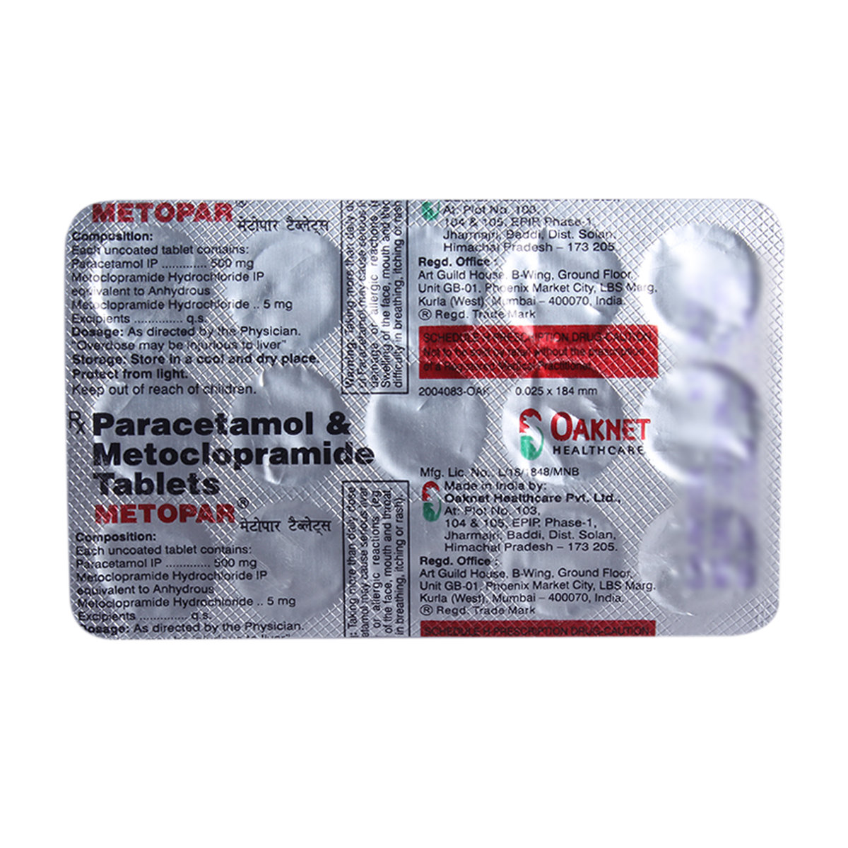 Metopar Tablet 15's, Pack of 15 TABLETS Metopar Tablet 15's, Pack of 15 TABLETS