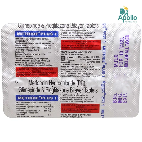 Metride 1 Plus Tablet 10's