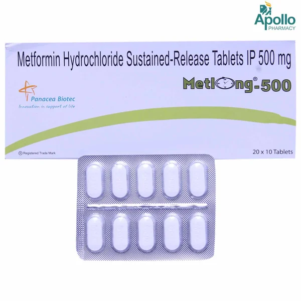 Metlong-500 Tablet 10's