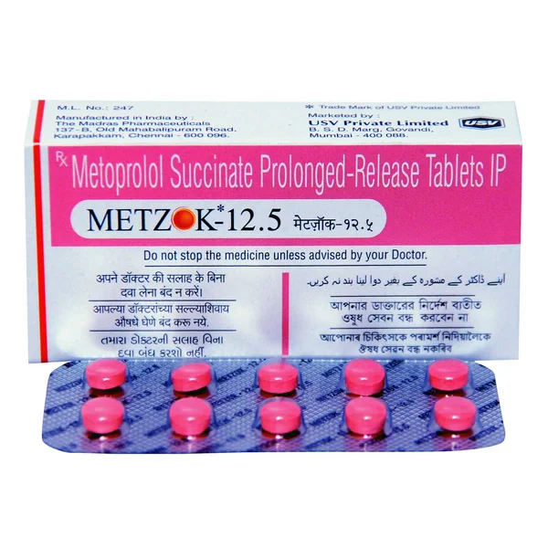 Metzok 12.5 Tablet 10's, Pack of 10 TABLETS