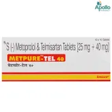 Metpure-Tel 40 Tablet 10's, Pack of 10 TABLETS