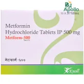 Metform 500 Tablet 20's, Pack of 20 TABLETS