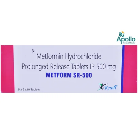 Metform SR 500 mg Tablet 10's