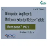 Metasens VG 1 Tablet 10's, Pack of 10 TABLETS