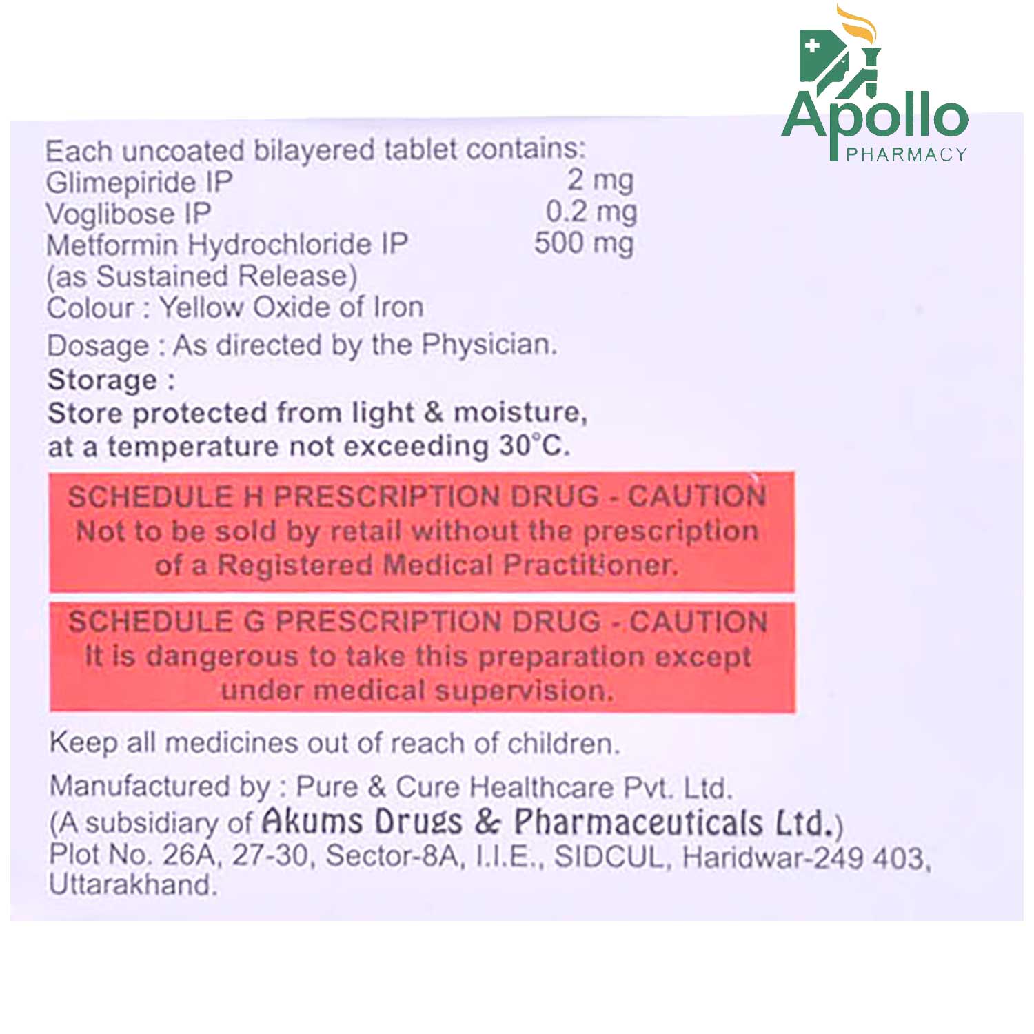 Metasens VG 2 Tablet 10's, Pack of 10 Metasens VG 2 Tablet 10's, Pack of 10