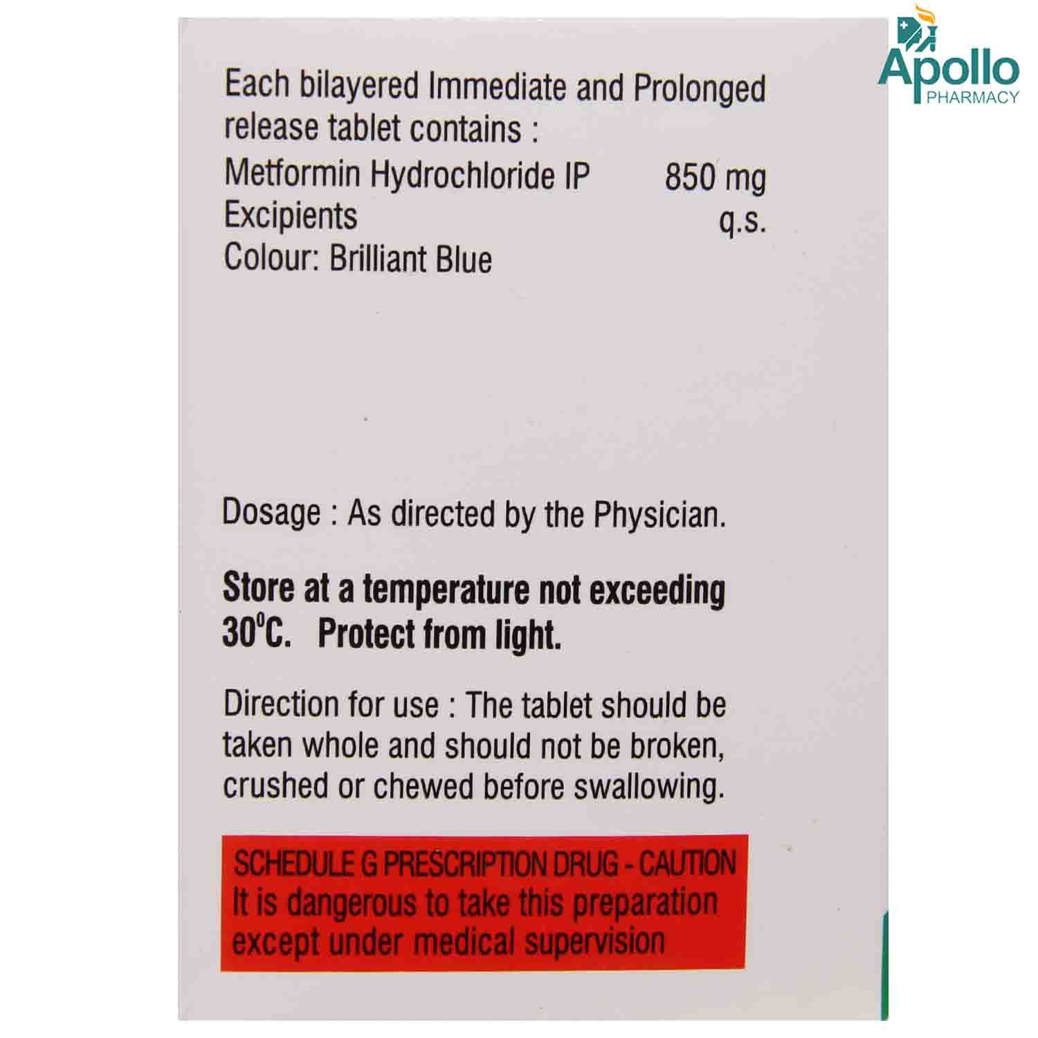 METACURE IPR 850MG TABLET Price, Uses, Side Effects, Composition ...