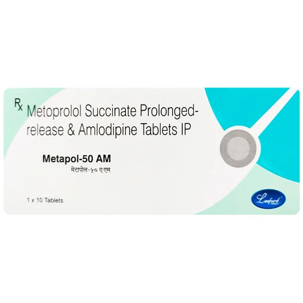 Metapol-50/5Mg Am Tablet 10'S