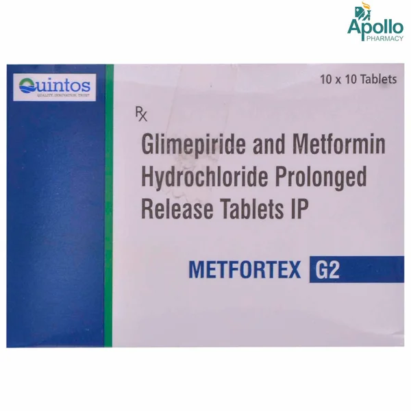 Metfortex G2 Tablet 10's, Pack of 10 TabletS