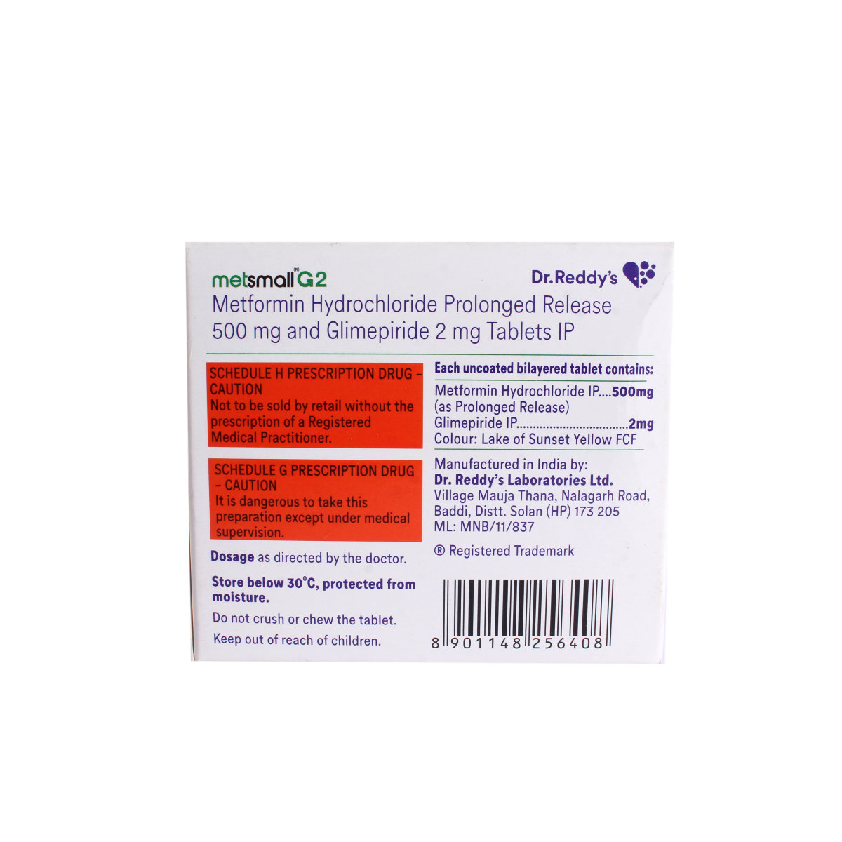 Metsmall G2 Tablet 15's, Pack of 15 TABLETS Metsmall G2 Tablet 15's, Pack of 15 TABLETS