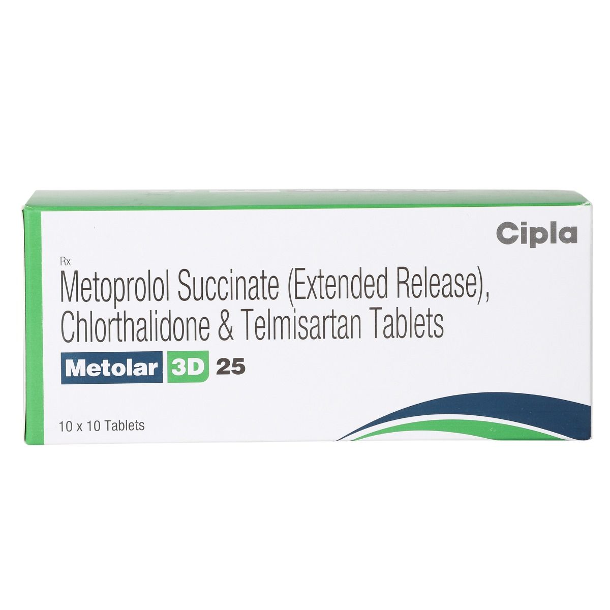 Metolar 3D 25 Tablet 10's, Pack of 10 TabletS Metolar 3D 25 Tablet 10's, Pack of 10 TabletS