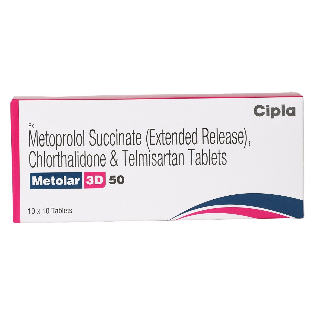 Metolar 3D 50 Tablet 10's, Pack of 10 TABLETS Metolar 3D 50 Tablet 10's, Pack of 10 TABLETS