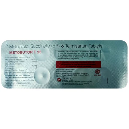 Metobutor T 25 Tablet 10's