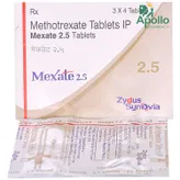 MEXATE 2.5MG TABLET, Pack of 4 TABLETS