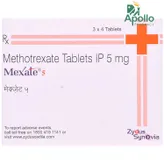 Mexate 5 Tablet 4's, Pack of 4 TabletS