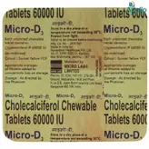 Micro-D3 Chewable Tablet 4's, Pack of 4 TABLETS