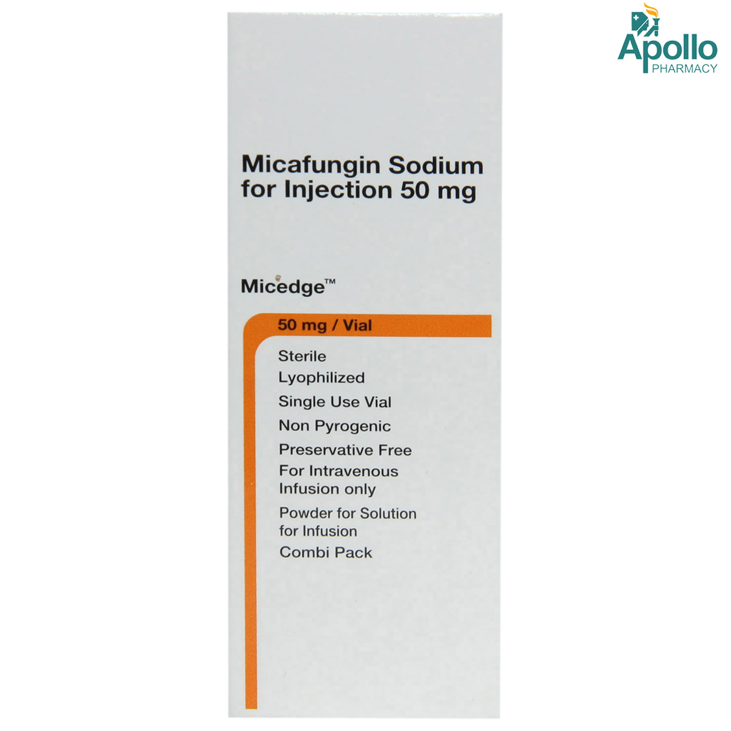 MICEDGE 50MG/VIAL INJECTION, Pack of 1 INJECTION MICEDGE 50MG/VIAL INJECTION, Pack of 1 INJECTION