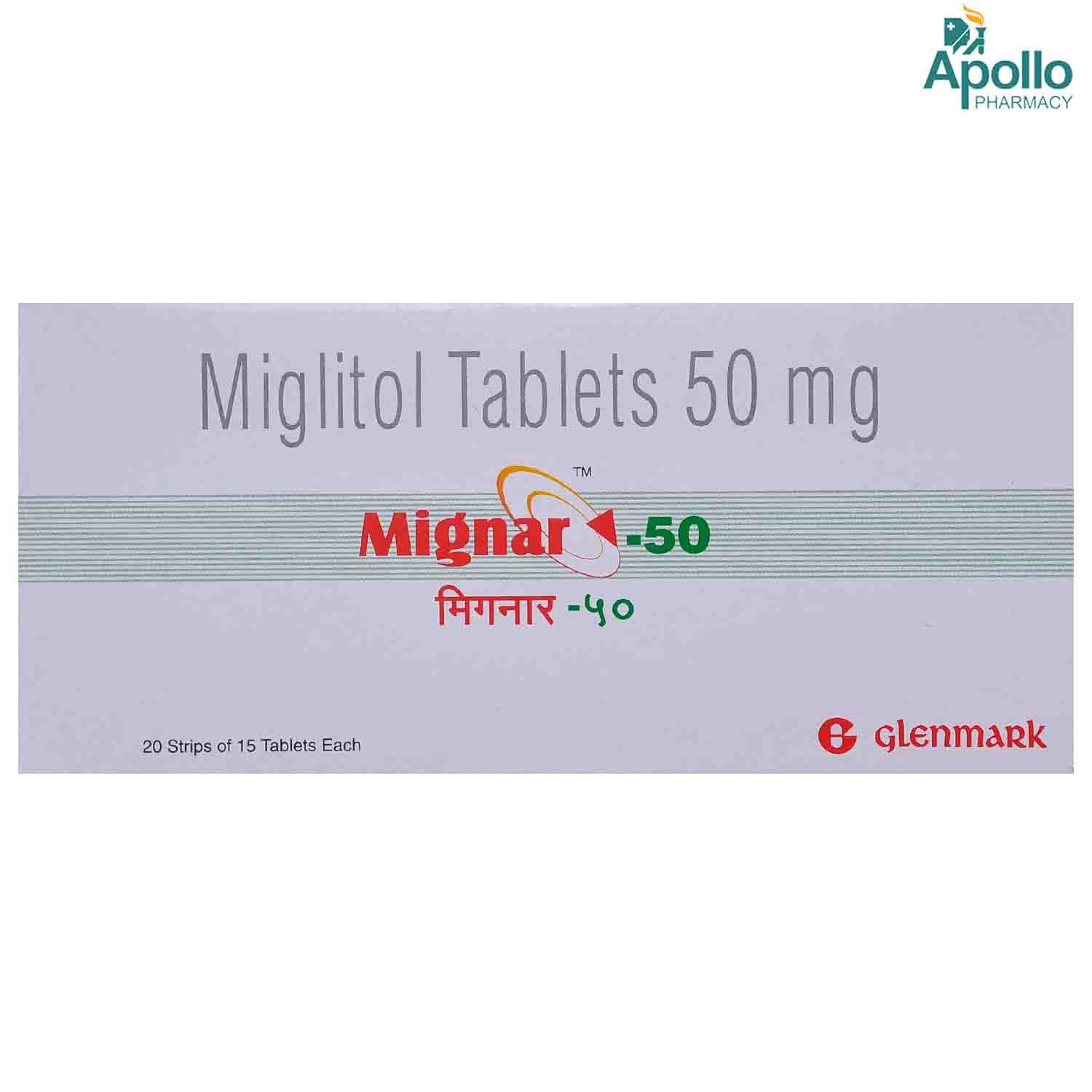 Buy Mignar 50 Tablet 15's Online