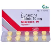 Migranex 10 Tablet 10's, Pack of 10 TABLETS