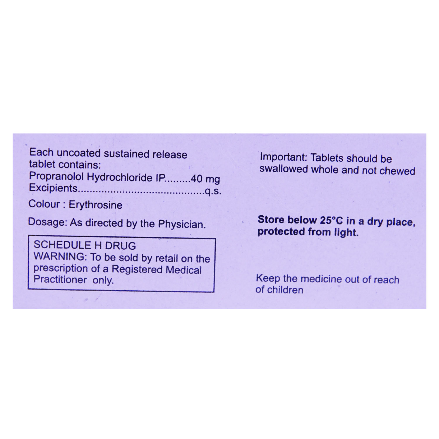 Migrabeta-TR 40 Tablet 10's, Pack of 10 TabletS Migrabeta-TR 40 Tablet 10's, Pack of 10 TabletS