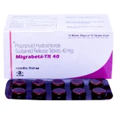 Migrabeta-TR 40 Tablet 10's, Pack of 10 TabletS