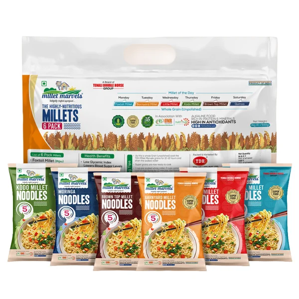 Millet Marvels Millet Noodles, 6x175 gm, Pack of 1