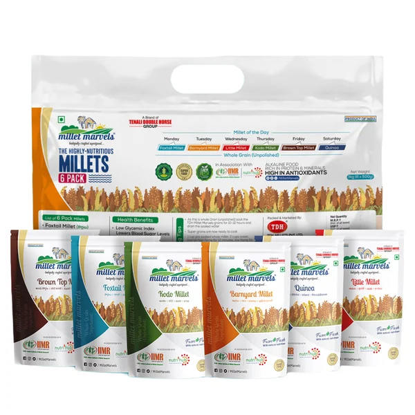 Millet Marvels Wholegrain, 6x500 gm, Pack of 1