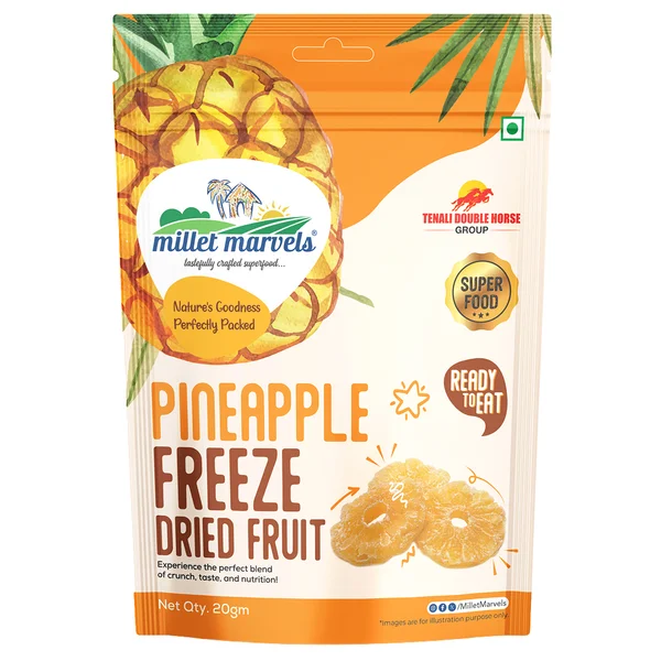 Millet Marvels Pineapple Freeze Dried Fruit, 20 gm