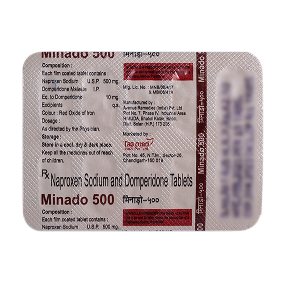 Buy Minado 500 Tablet 10's Online