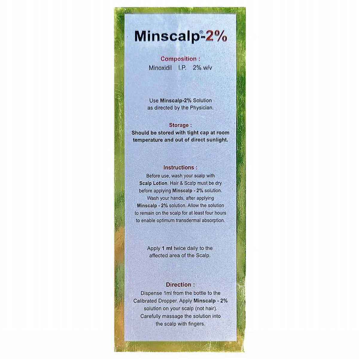 Minscalp-2% Solution 60 ml, Pack of 1 Solution Minscalp-2% Solution 60 ml, Pack of 1 Solution