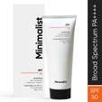 Minimalist SPF 50 PA++++ Sunscreen | No Whitecast and Contains Multi Vitamins| 50 gm