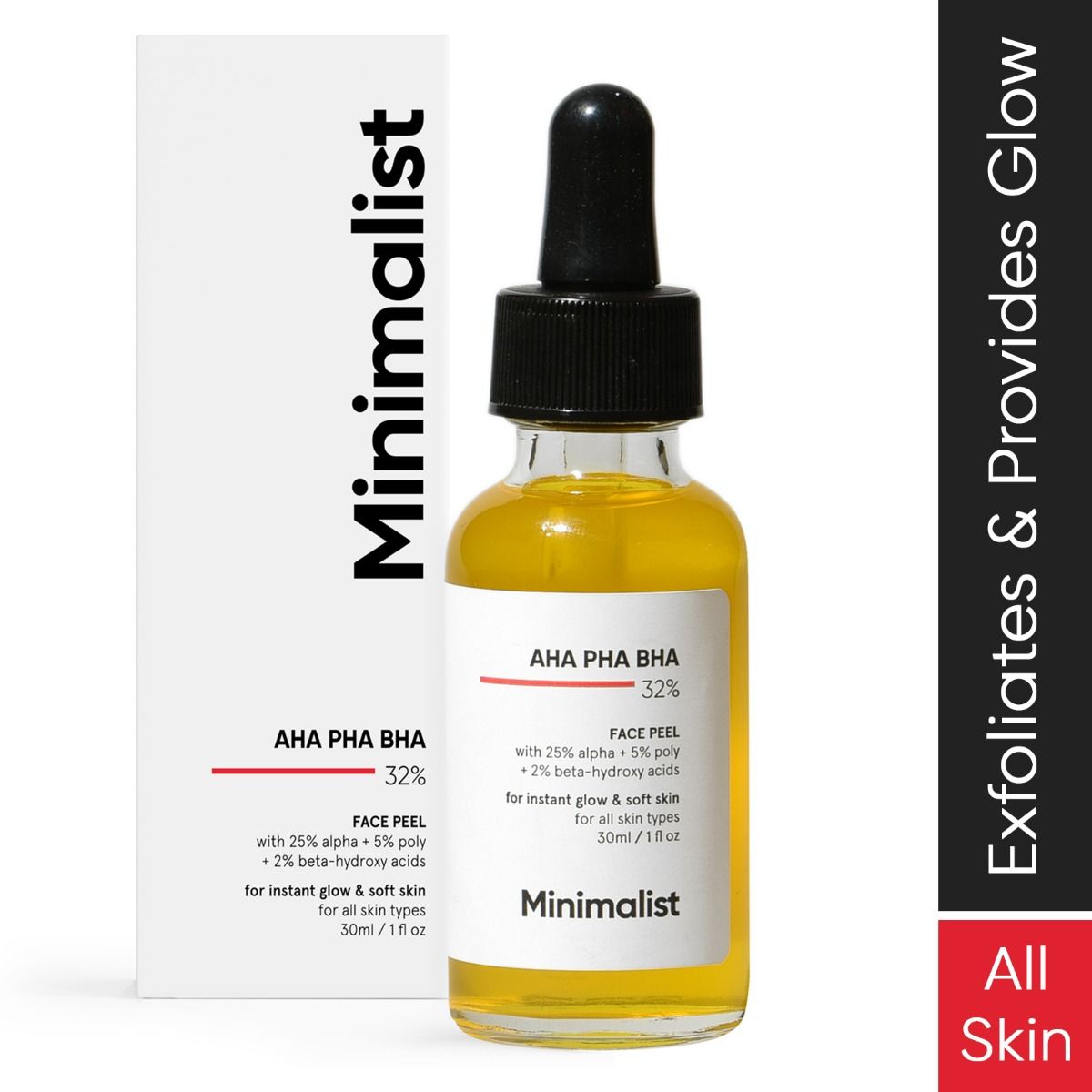 Buy Minimalist 32% AHA PHA BHA Face Peel 30 ml | 19 Minutes Delivery ...